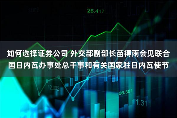 如何选择证券公司 外交部副部长苗得雨会见联合国日内瓦办事处总干事和有关国家驻日内瓦使节
