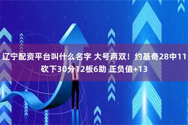 辽宁配资平台叫什么名字 大号两双！约基奇28中11砍下30分12板6助 正负值+13